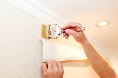 Pose de papier peint à Arbot — revêtements muraux et toiles de verre